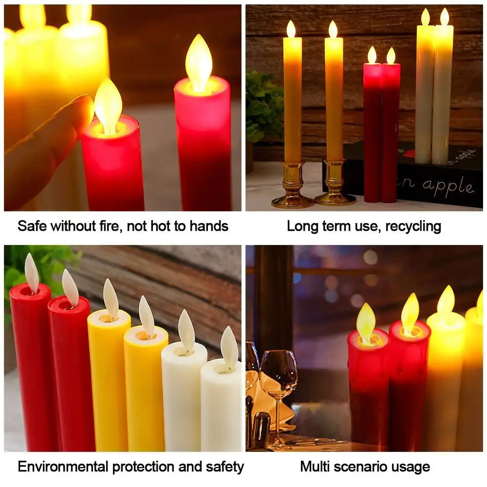 Candle Holders LED Lantern Energy-saving Light Ornaments Flameless Candle Lamp Battery Operated Party Decor Lights