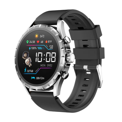 Smart Watches 1.45" Men Outdoor Sports Blue Tooth Call Heart Rate Health Smartwatch Waterproof NFC Music Information Reminder