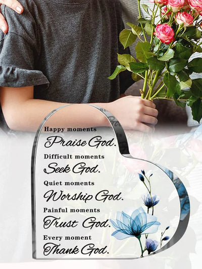 1pc Acrylic Christian Bible Decoration Christian Gifts for Women Prayer Religious Gifts Home Office Decorations