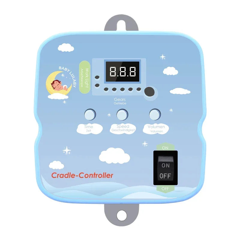 Babyschaukel-Controller Electric Baby Swing Controller,2 Spring,Remote Control, Motor Spring Bracket, Adjustable Timer, No Noise