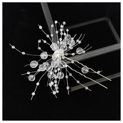 Fashion Crystal Wedding Hairpin Hair Accessories U-shaped Hairpins Bridal Hair Jewelry Rhinestone Women Hair Clips Headpieces