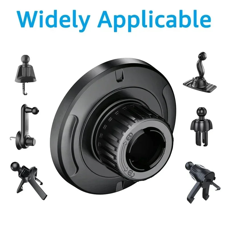 For MagSafe Car Mount Accessories Universal Magnetic Car Phone Holder Parts Suitable for 17mm Ball Head Base Magnet Brackets