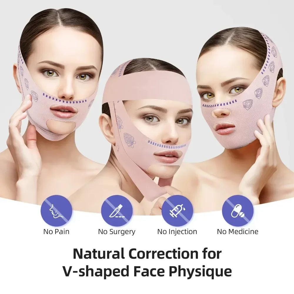 Face Slimming Bandage Women Face Lifting Belt V Line Shaper Chin Cheek Lift Up Anti Wrinkle Strap Facial Beauty Skin Care Tools