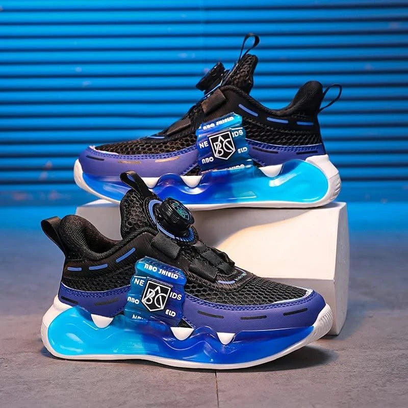 Children's school sports shoes breathable mat mesh casual anti slip easy to wear, suitable for boys and girls aged 5-10 years ol