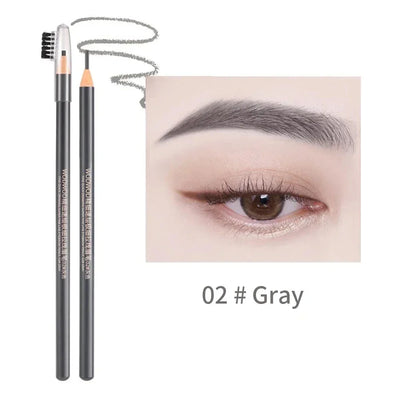 Waterproof Eye Brow Pencil Precise Brow Definer Black Grey Brown Gray Eyebrow Eyeliner Pen Long Lasting Eyes Makeup Cosmetics