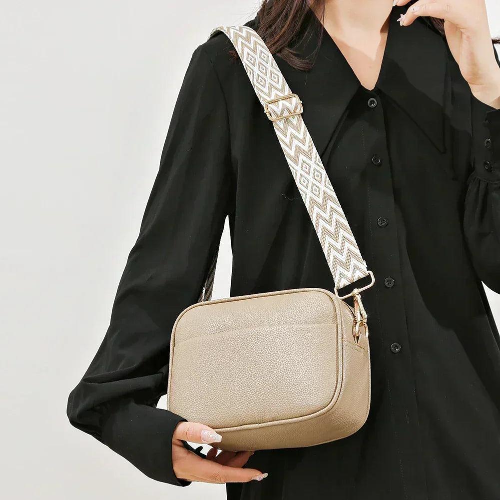 Fashion women handbag luxury brand leather tote bags for shoulder 2024 designer solid color messenger