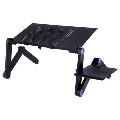 Adjustable Portable Laptop Desk Stand Metal Ergonomic Lapdesk For TV Bed Sofa PC Notebook Table Desk Stand With Mouses Pad