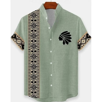Men's New Linen Hawaiian Shirt 3D Fashion Short Sleeve Casual Urban Trend Summer Comfort Vacation