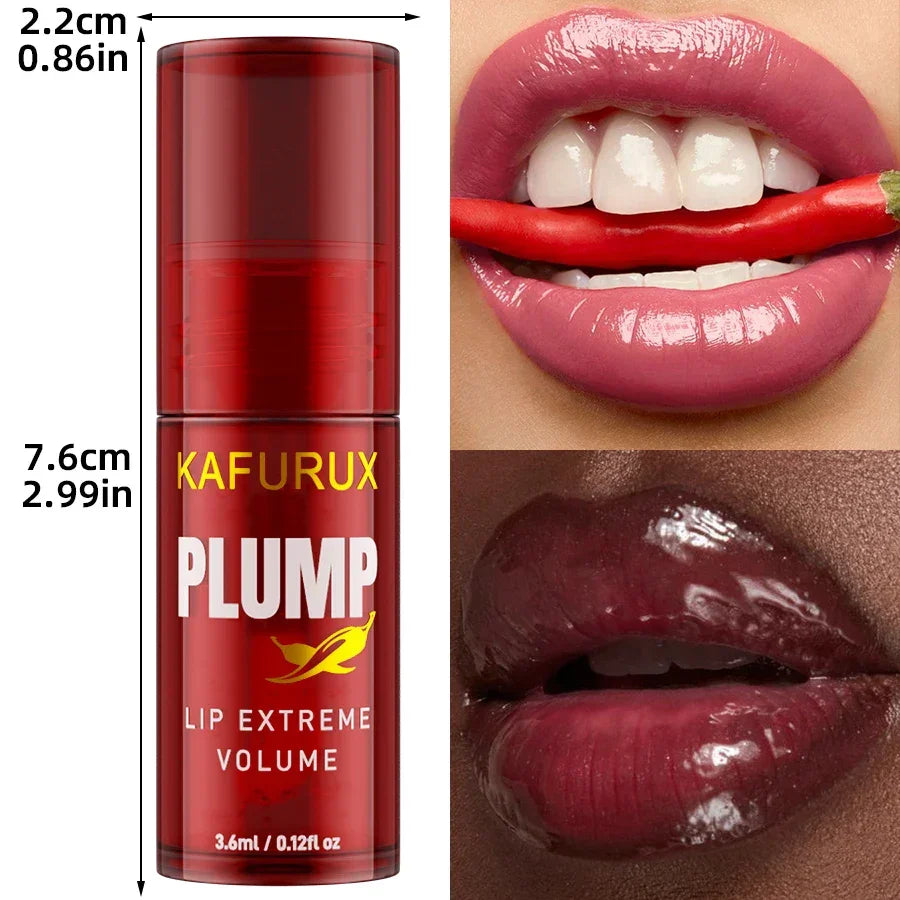 1PC Lip Plump Long Lasting Lip Oil Moisturizing Lip Gloss Serum Instant Volumising Essence Oil Repair Lip Fine Lines Increase El