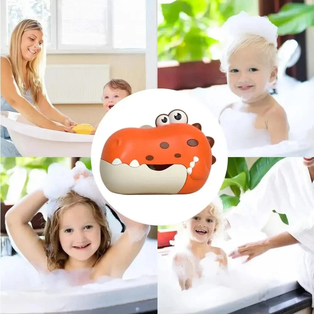 Baby Bath Toys for Kids Music Dinosaur Bubble Machine Bath Toys Bathtub Soap Automatic Bubble Maker Toys Baby Bathroom Toy Gift