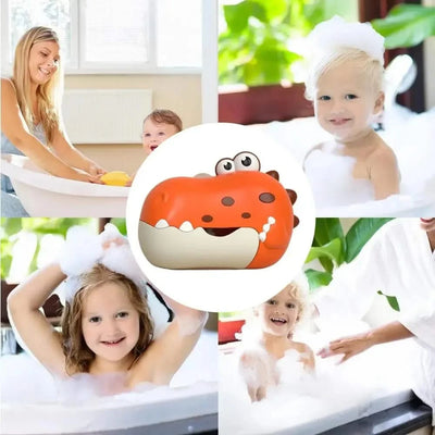 Baby Bath Toys for Kids Music Dinosaur Bubble Machine Bath Toys Bathtub Soap Automatic Bubble Maker Toys Baby Bathroom Toy Gift