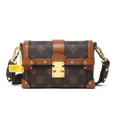 Women's Leather Hand Bag Fashionable And Elegant By Famous Designer Luxury Brand Classic Shoulder For Daily