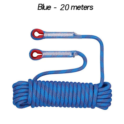 12mm 50m Outdoor Climbing Rope Escape Rescue Static Rope Rock Equipment Mountaineering Lifeline Emergency Survival Safety Gear