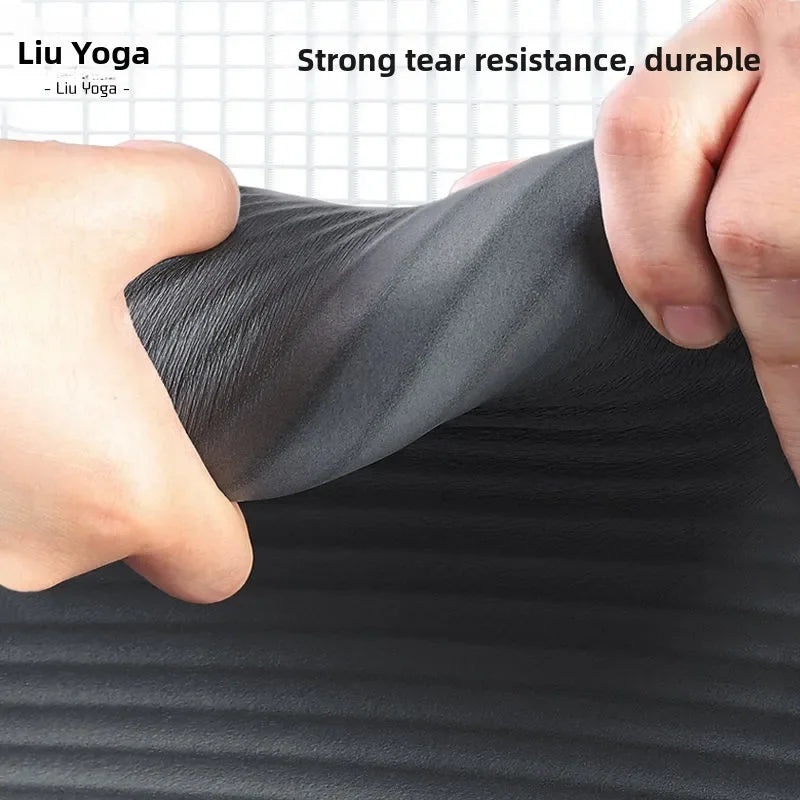 Men's Fitn Yoga Mat Thiened 20mm Wide Long Anti-slip Sports Yoga Mat Home Use Exercise Equipment l Rubber Pure Color