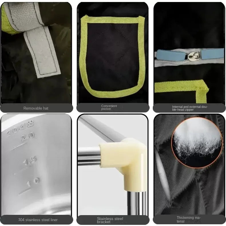 Portable Steam Sauna Beneficial Skin 2.0L Steamer Pot 1000W Slimming Bath SPA Strong Stainless Steel Bracket Sauna Room