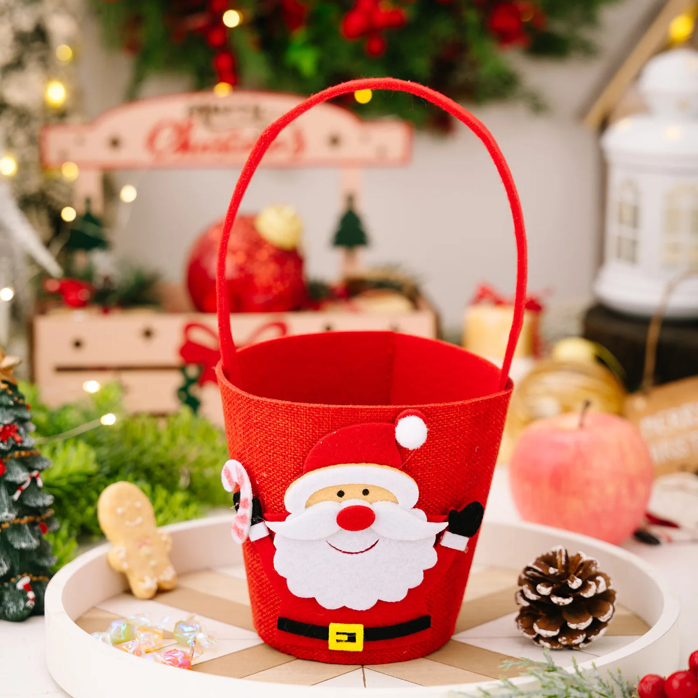 Christmas Gifts Bags Cute Santa Snowman ELK Storage Bags Chocolate Cookies Candy Bags for Christmas Birthday Party Decorations