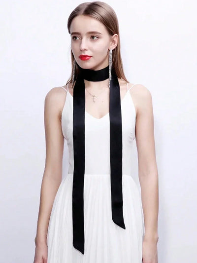 Light satin belt Dresses up for wedding can ware as scarf and hairband