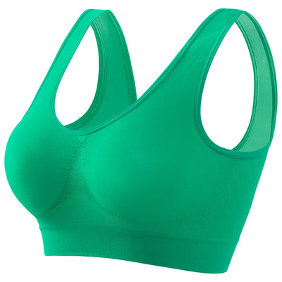 Women's S-5XL Seamless Bra Push-Up Sports Bra