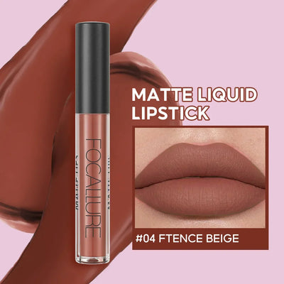 FOCALLURE Matte Liquid Lipstick Waterproof Long-lasting Lightweight Lip Gloss Lips Glaze Lips Tint Makeup for Women's Cosmetics