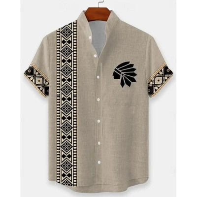 Men's New Linen Hawaiian Shirt 3D Fashion Short Sleeve Casual Urban Trend Summer Comfort Vacation