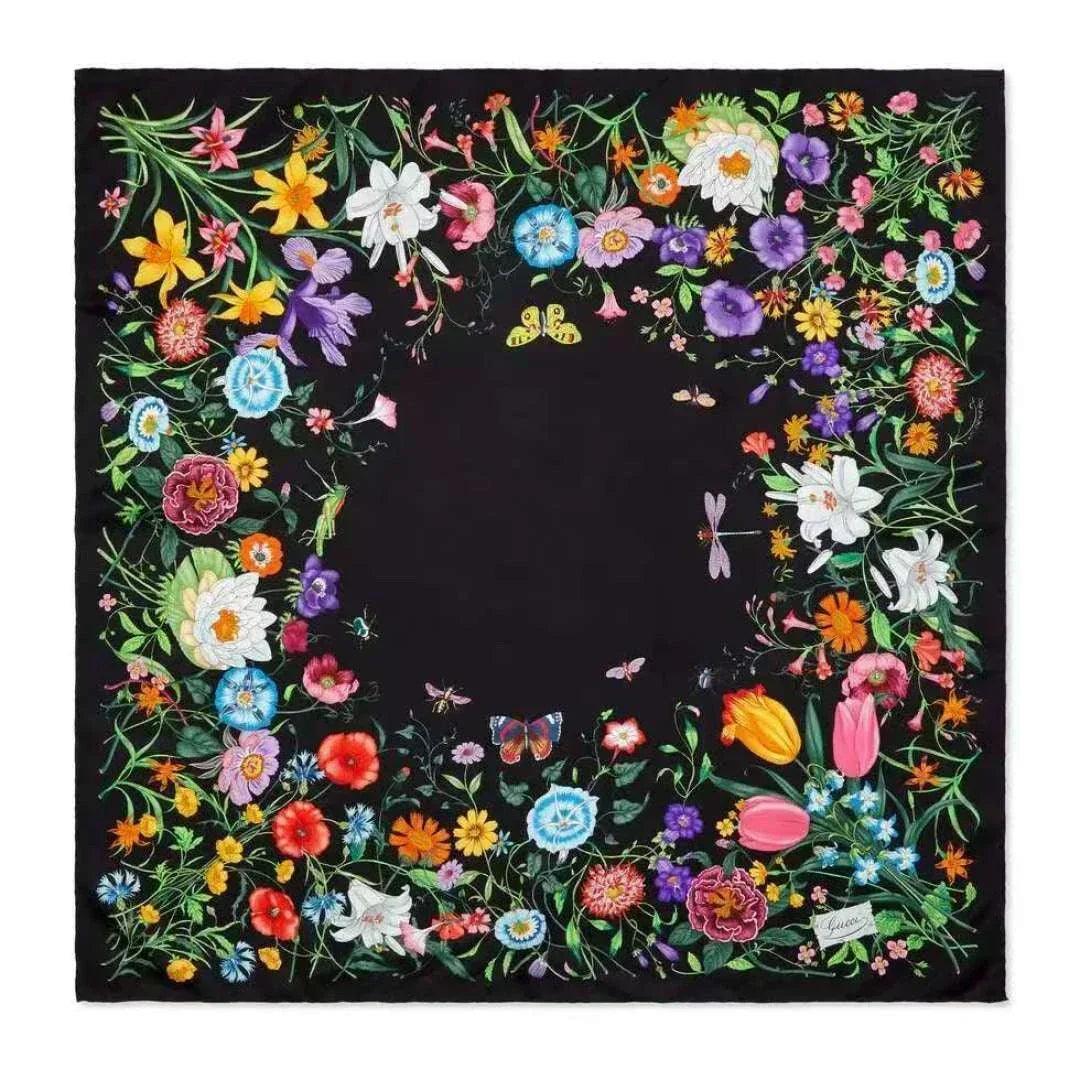 Silk scarf: modern flair - effortlessly chic styling.