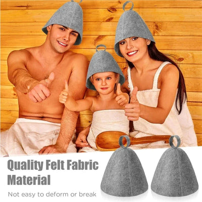 1/2pcs Wool Felt Sauna Hat Head Protective Hats for Men Women Bath House Winter Drop Shipping