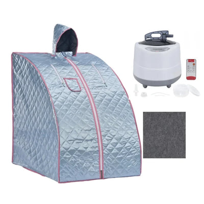 Portable Steam Sauna Beneficial Skin 2.0L Steamer Pot 1000W Slimming Bath SPA Strong Stainless Steel Bracket Sauna Room