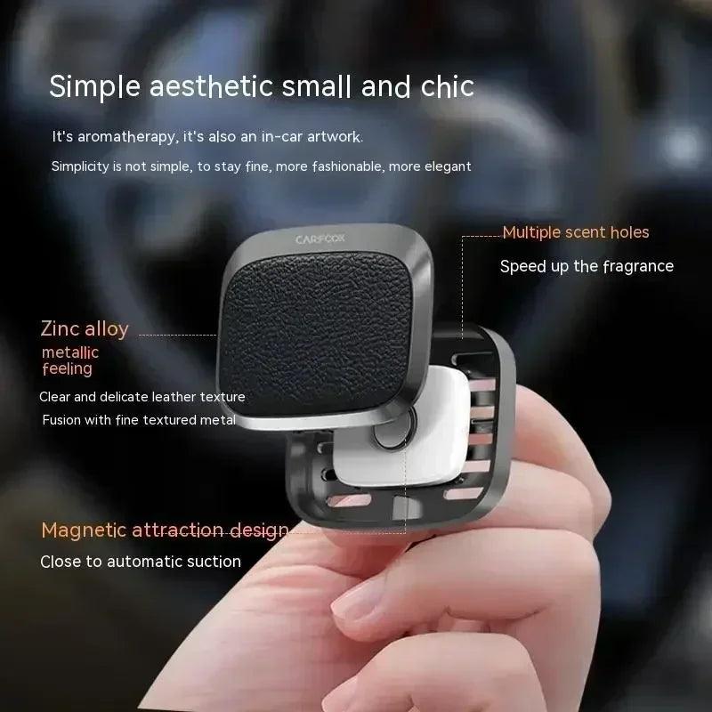 Luxury lambskin style car air freshener with aroma diffuser gel type perfume for aromatherapy conditioner