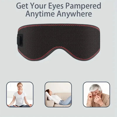 Heated Eye Mask Eye Mask for Dry Eyes with 3 Heat Levels Hot Compress Warm Compress Heating Pad for Sleep Dark Circles