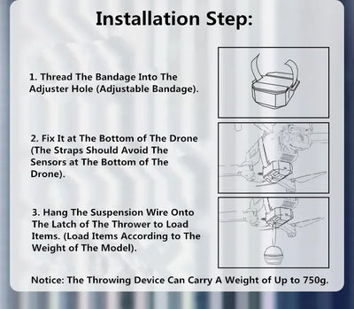 Drone Airdrop System for DJI Mini 3 Pro/Mini 3/ Mini 2 SE/Mavic 2/2S /Phantom 3 4/4 Pro for Wedding Scene Fishing Bait Rescue