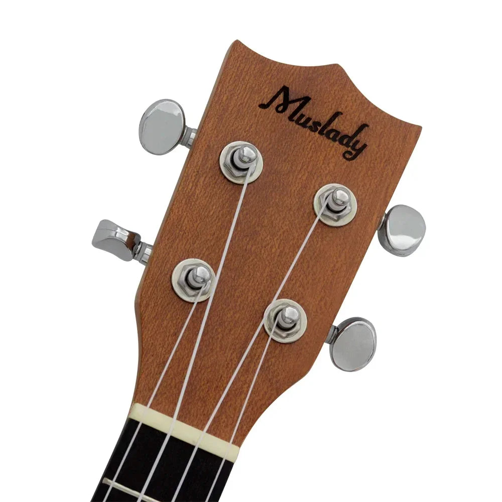 Muslady 21 Inch Ukulele High Quality Solid Wood Smooth Plucked Music Instrument Ukulele Student Teaching Performance Ukulele