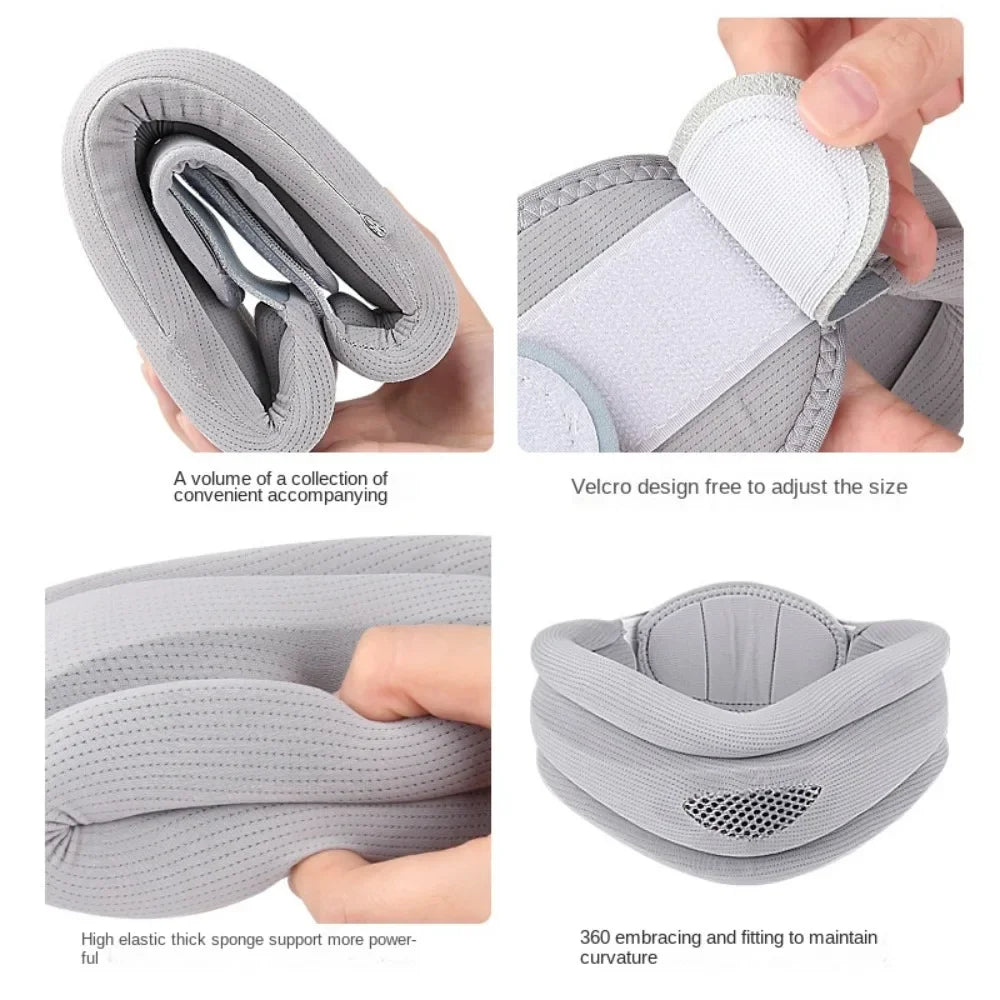 Sponge Neck Support Brace Vertebrae Recovery Firm Head Pillows Neck Spine Stabilizer Comfort Breathable Cervical Traction Device