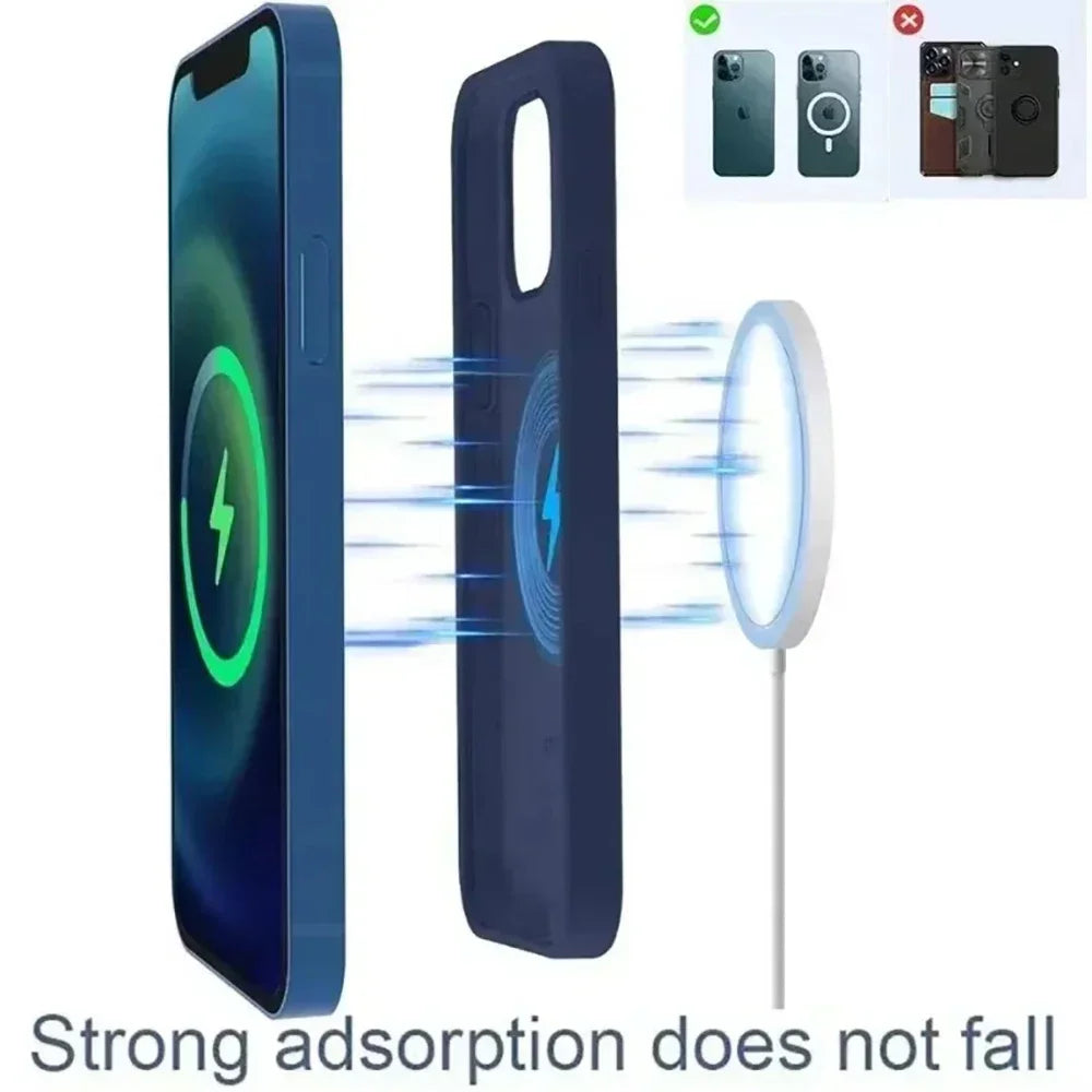 30W Magnetic Wireless Charger Dock Station With Type C Fast Charging Cable For iPhone 16 15 pro Max Airpods Phone Charger Holder