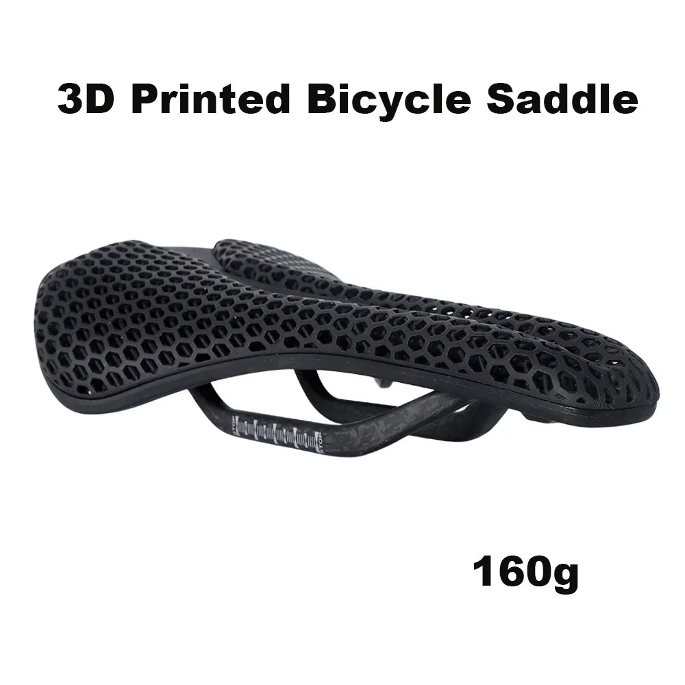 Ultralight 3D Printed Bicycle Saddle 160g Comfortable Breathable MTB Road Mountain Bike Racing Saddles Cycling Seat Accessory