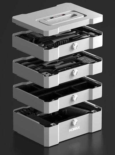 Professional Household Power Tool Set Multifunctional Electric Drill Screwdriver Hand Tools Set Portable Storage Tool Boxes