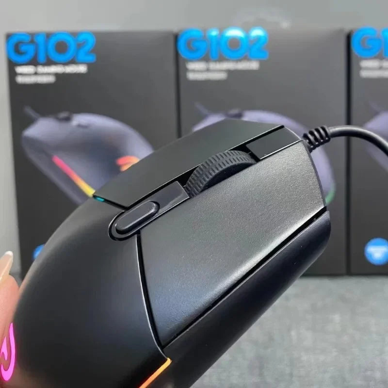 Logitech G102 Wireless Ergonomic Mouse 2.4G Superlight - No Programmable Buttons for Notebook Office Desktop Gaming