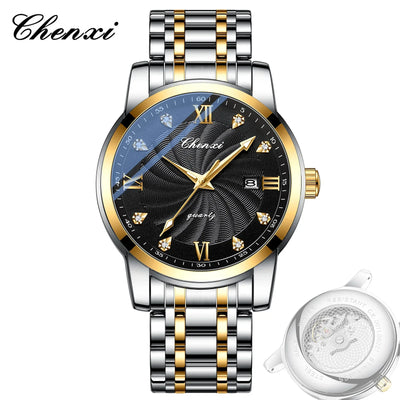 Top Brand Watches For Men High Quality See Through Skeleton Quartz Watch Stainless Steel Waterproof Wristwatch NEW Reloj Hombre