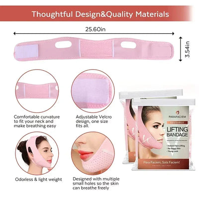 Face Slimming Bandage V-Shaped Face Shaper Women Chin Cheek Lifting Band Facial Massage Band Facial Skin Care Beauty Tool Reusab