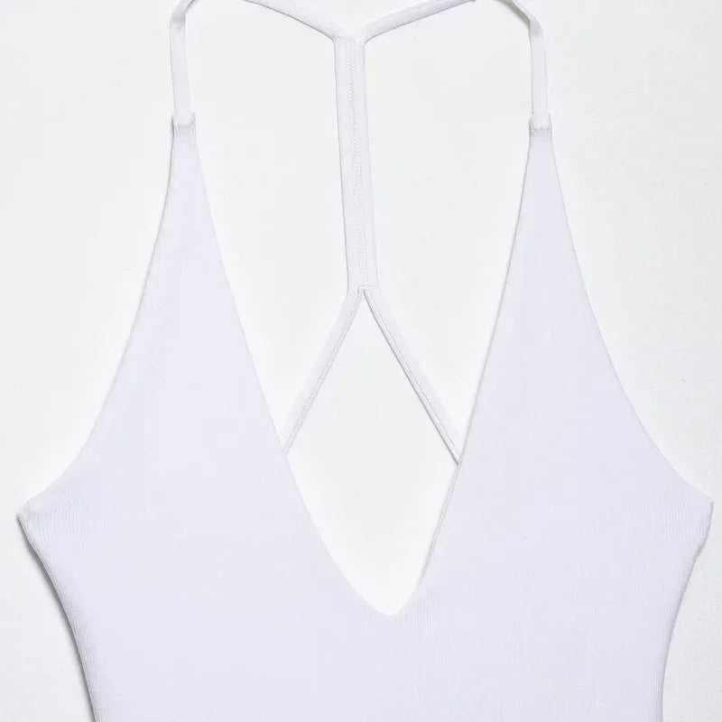 Halter Pink Dresses Chic v Neck For Women