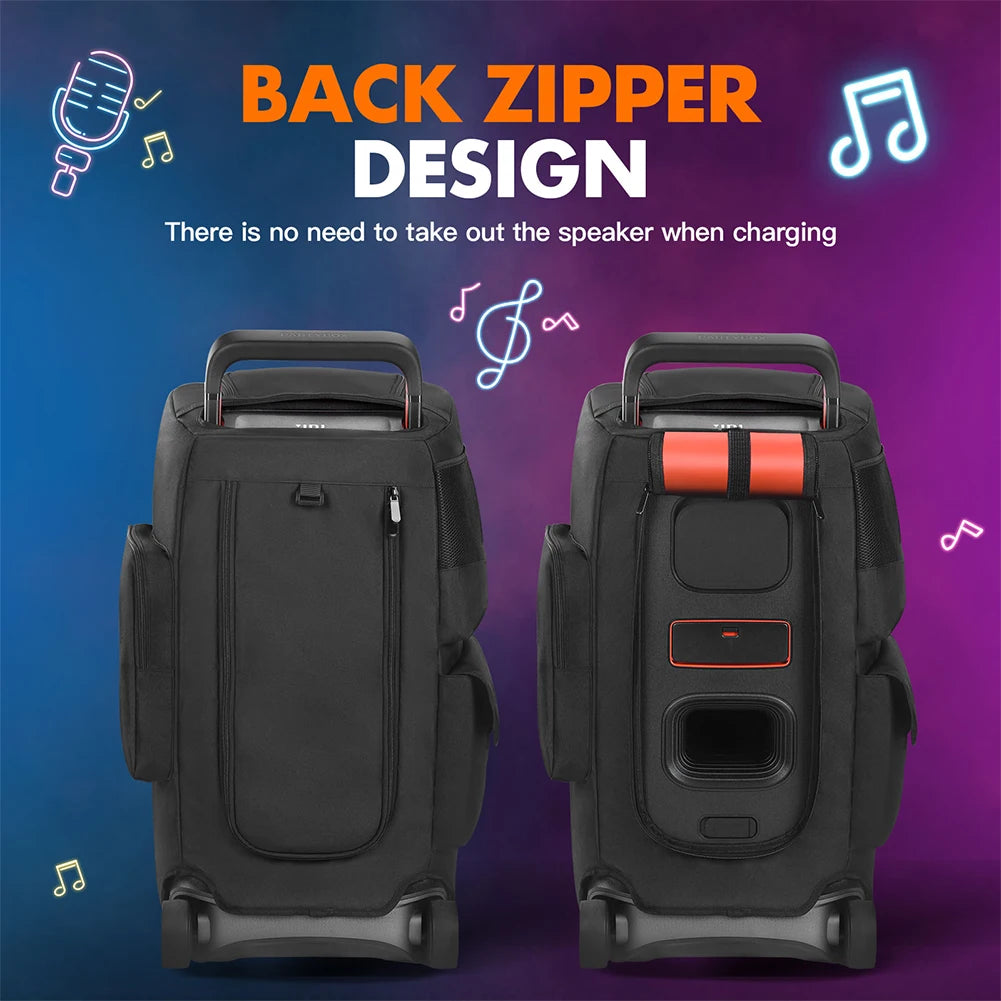 Speaker Dust Case for JBL PARTYBOX 520 Storage Bag Shockproof Portable Carry Tote Bag Double-Sided Speaker Carrying Case Box