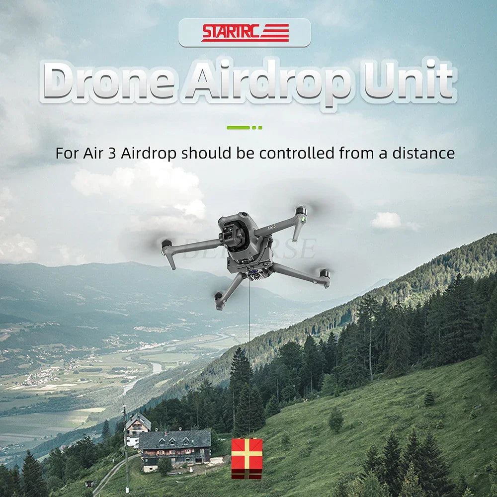 Drone Outdoor Remote Airdrop For DJI Air 3S Transport Delivery Device Dispenser For DJI Mini 4 Pro/Air 3 Thrower Accessories
