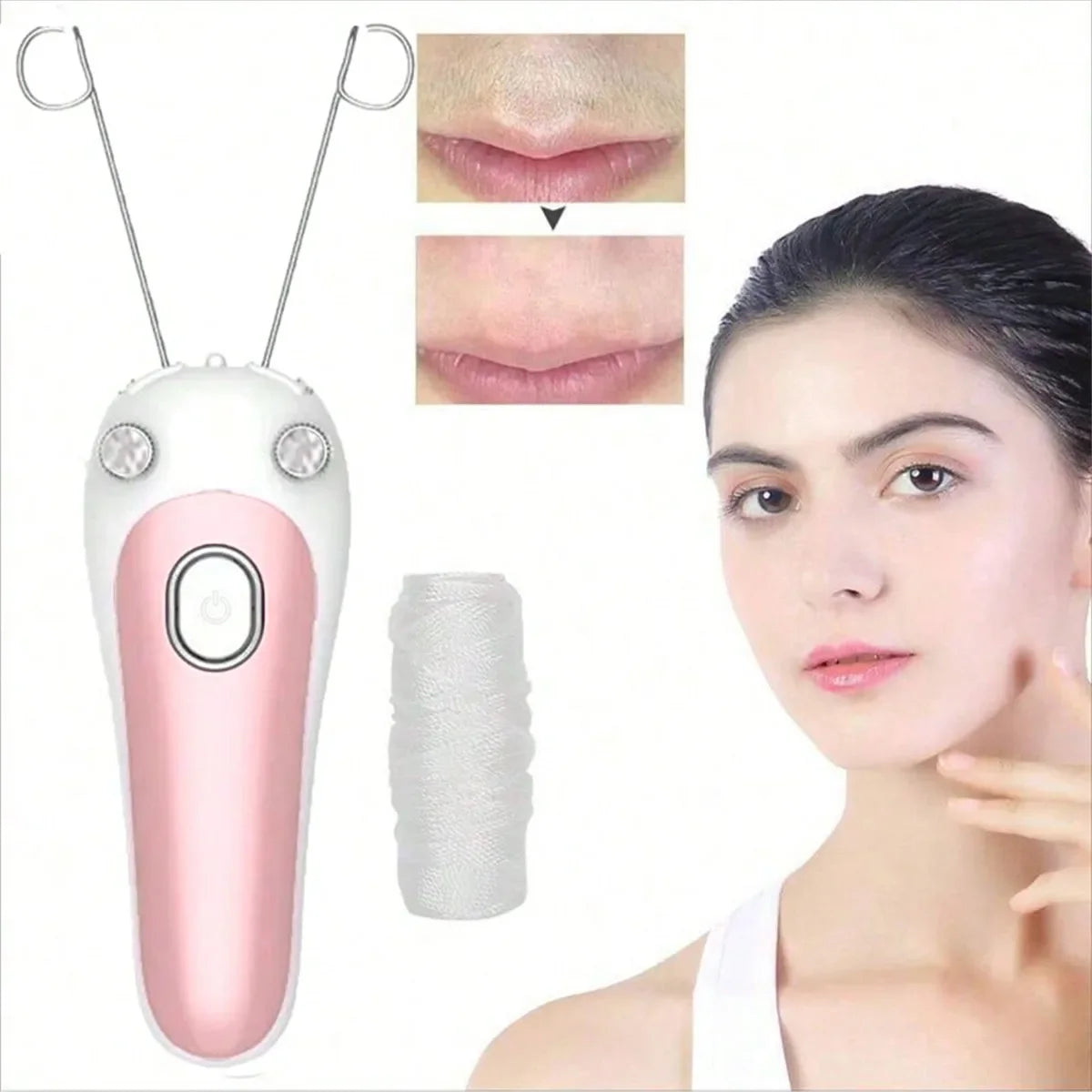 Electric Epilator For Facial Hair Removal Epilator Women Hair Remover Face Defeatherer For Cheeks Eyebrow DIY Makeup Beauty Tool