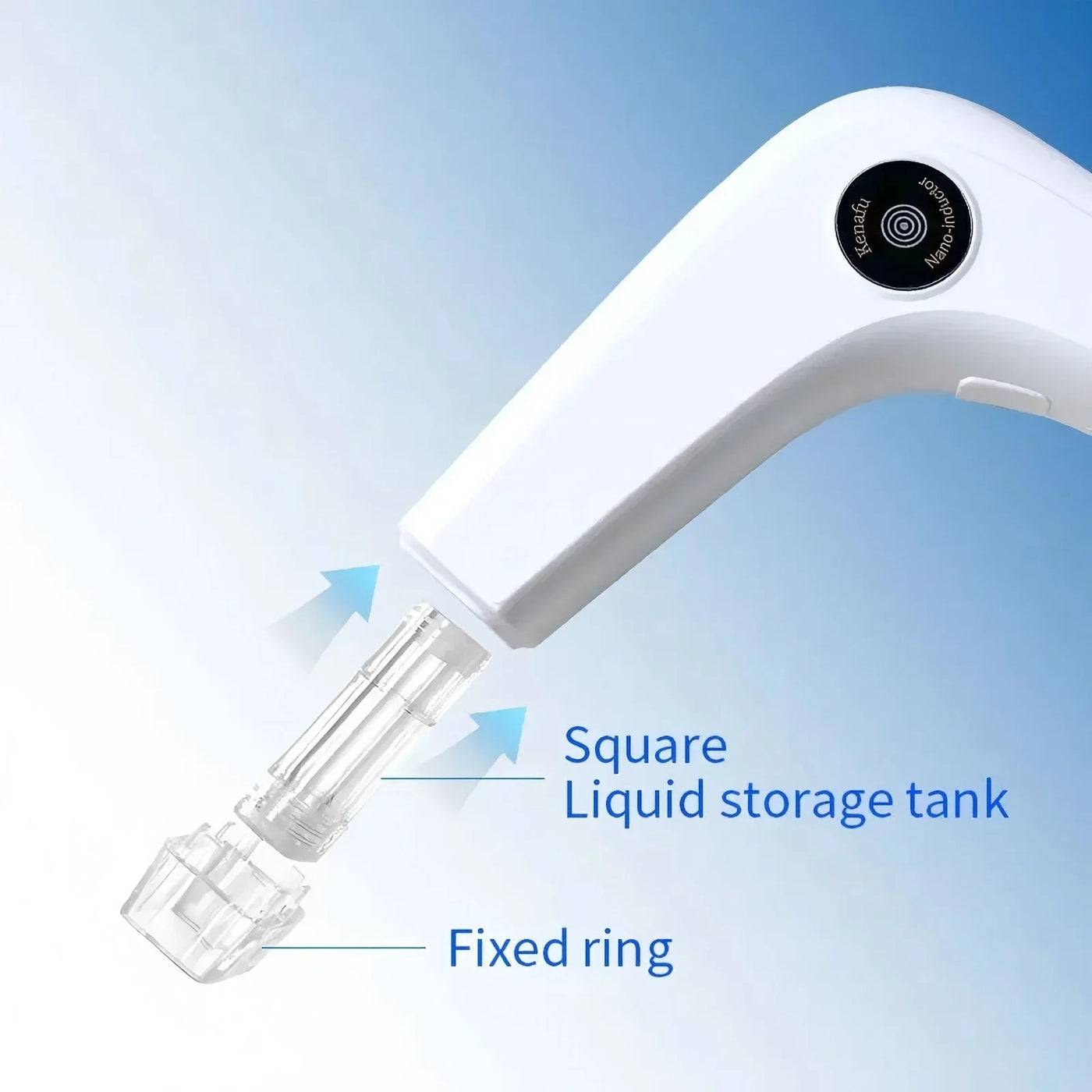 Nano Microneedling Pen Facial Skin Care Product Absorbs Device LED Light Photon Vibration Face Massager Mesogun Serum Applicator