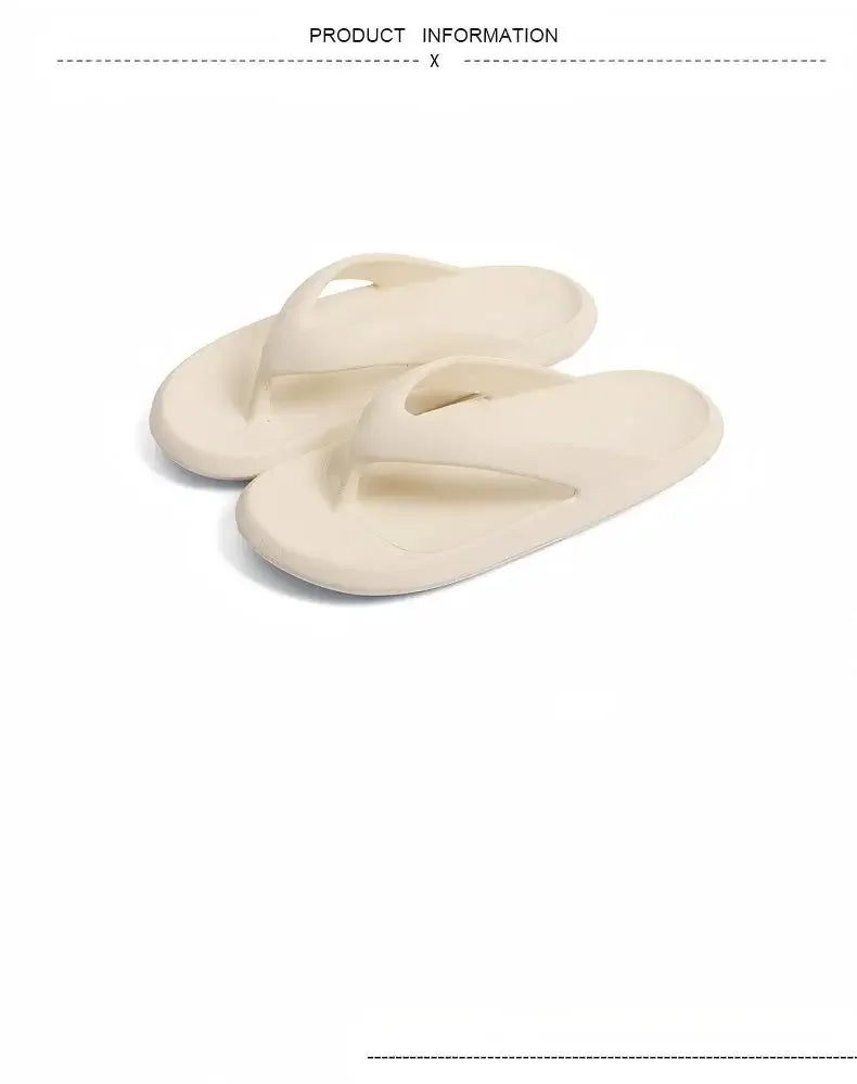 Women's Classy Flip-Flops for Women, Summer Flip-Flops for Beach Couples, New Thick-Soled Outer Wear Sandals for Men, Bathroom Bathing Non-Slip Slippers