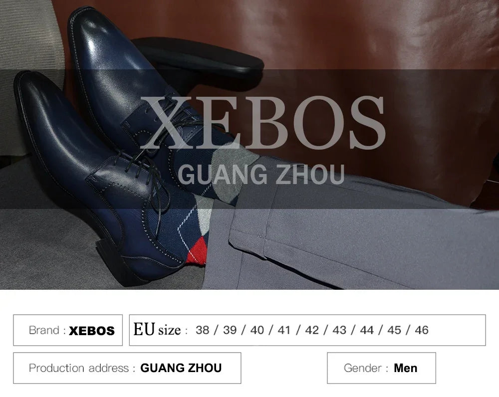 Luxury Brand Design Men's Oxford Shoes Fashion France Style Leather Sneakers Slip-on Casual Business Travel Non-slip Male Shoes