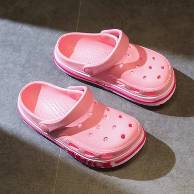 Luxury Children Clogs Girls Boy Slippers Sandals Summer Beach Indoor Slides Thick Sole Comfortable Sports Boy Shoes Slippers