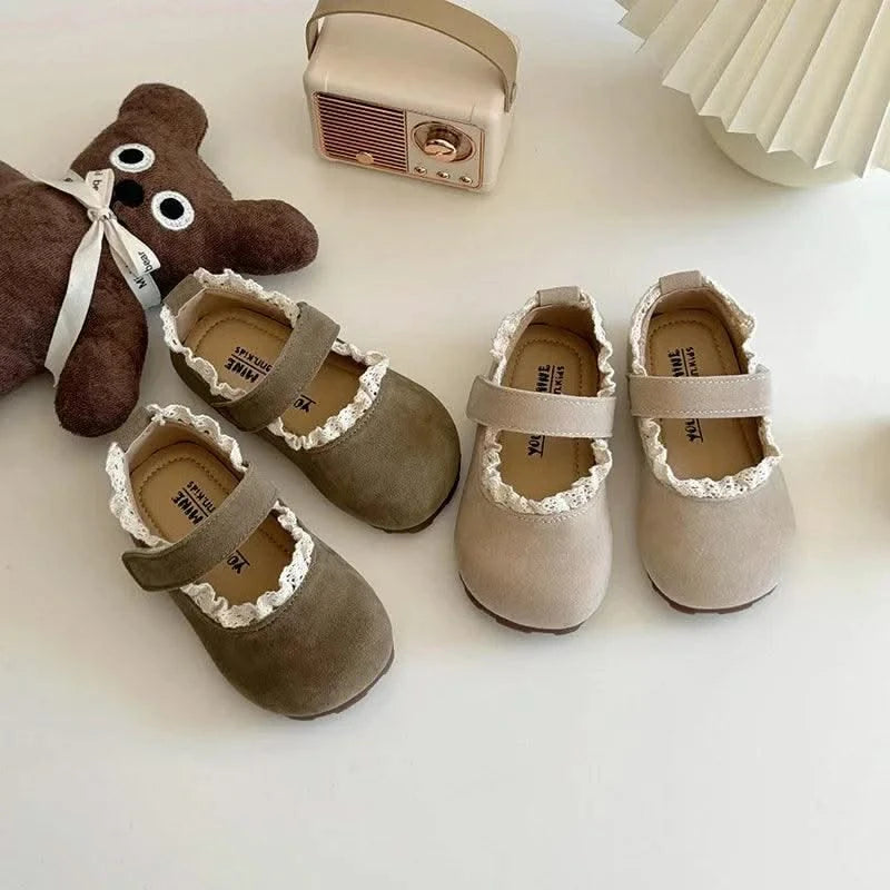 Shallow Soft Sole Non Slip Children Flats Shoes | Spring Autumn | Kids Princess Lightweight Toddler casual Shoes