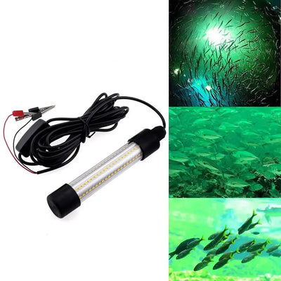 Super Bright LED Underwater Light Lamp AC/DC 12V 1200LM For Submersible Night Fishing Boat Outdoor Lighting Green Lights Lamps