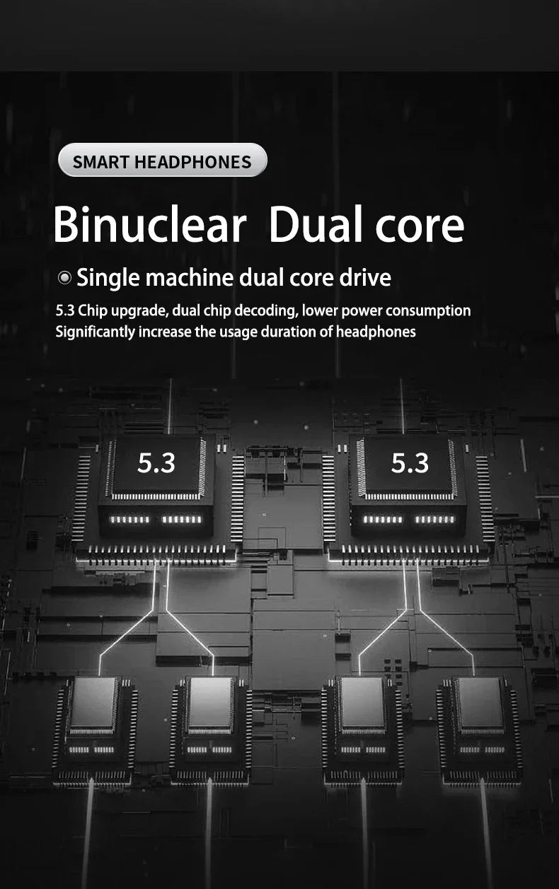 Wireless Earbuds, Bluetooth 5.3 Earbuds Stereo Bass, in-Ear Noise Cancelling Mic, Earphones IP7 Waterproof Sports, 40H Playback.