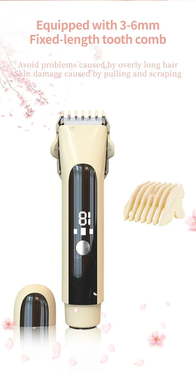 Painless Epilator Electric Shaver for Women Bikini Trimmer Facial Mustache Hair Removal Razor Ladies Face Underarm Legs Electric